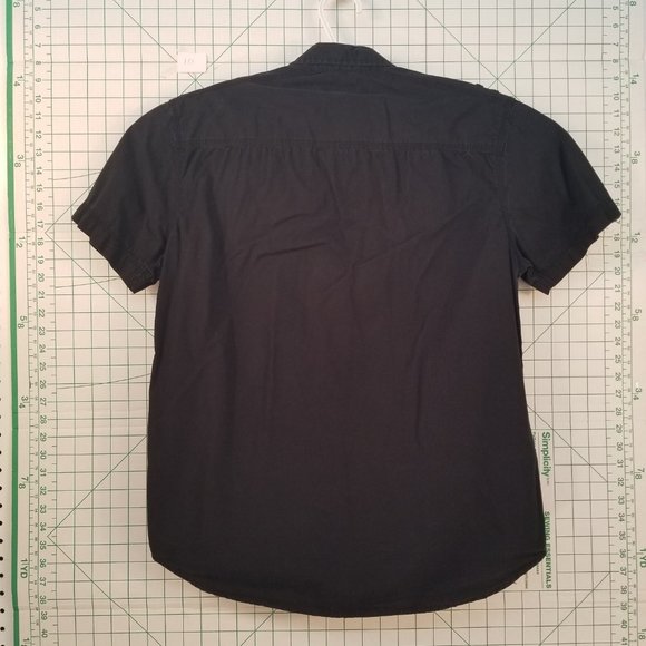 Twice Black Button Down with Zip Pocket - Picture 2 of 4